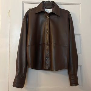 Babaton Pelli hip shirt jacket